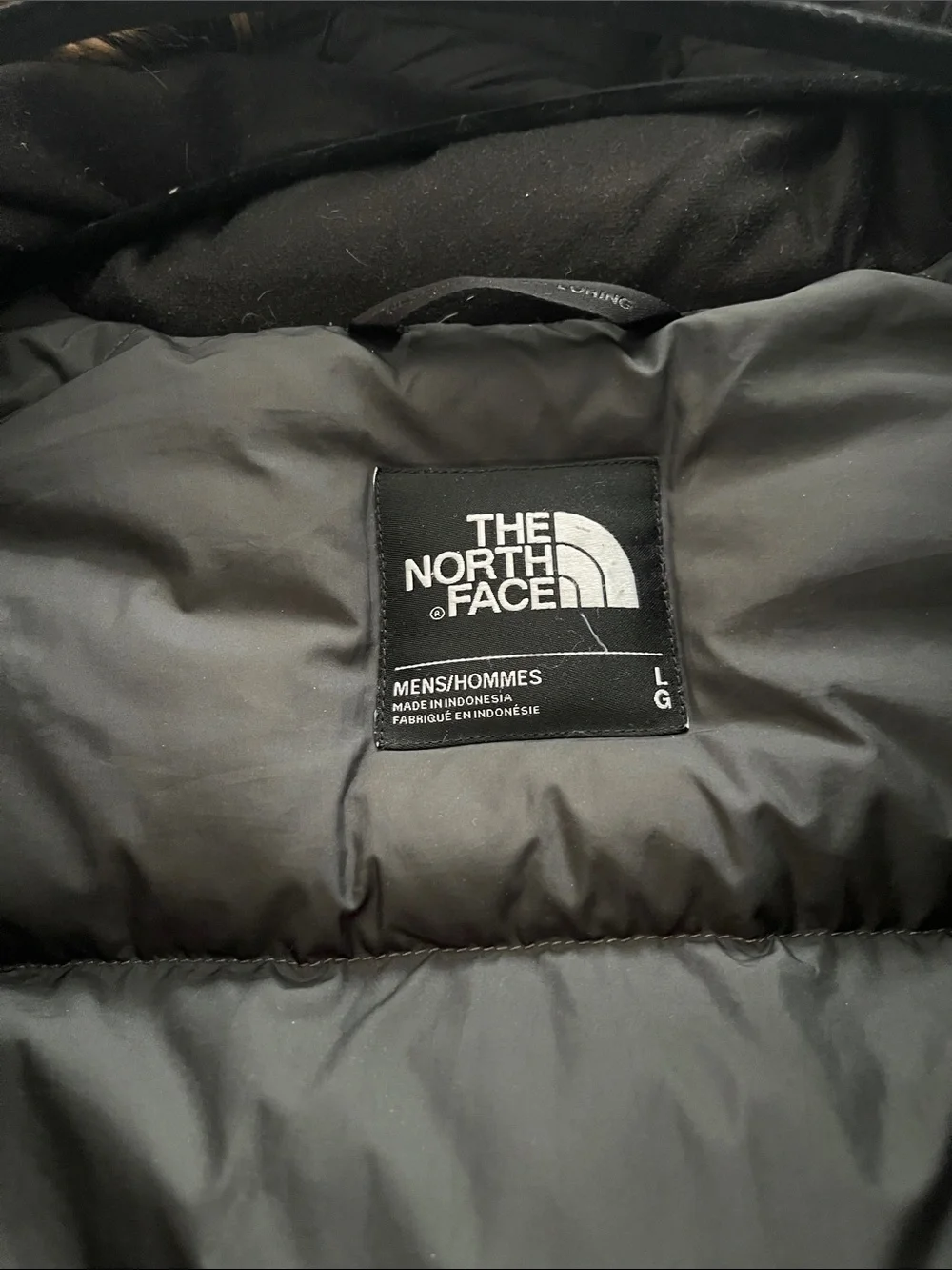The North Face Olive Green Men's Puffer Parka with Faux-Fur Hood